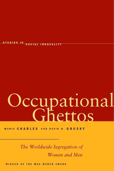 Cover of Occupational Ghettos by Maria Charles and David B. Grusky