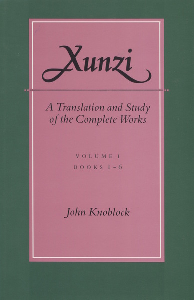 Cover of Xunzi by John Knoblock