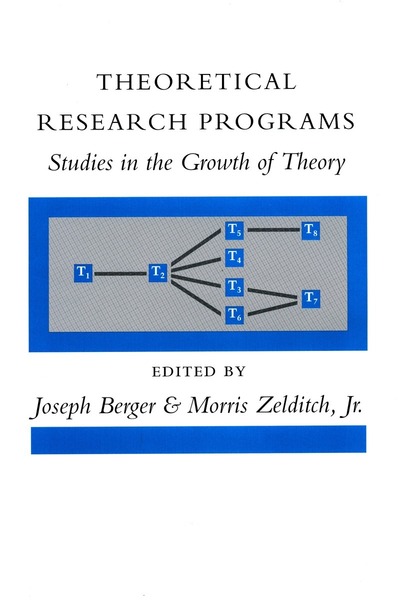 Cover of Theoretical Research Programs by Edited by Joseph Berger and Morris Zelditch, Jr.
