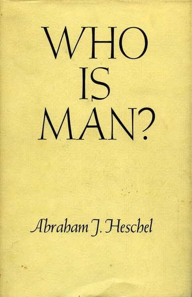 Cover of Who Is Man? by Abraham J. Heschel