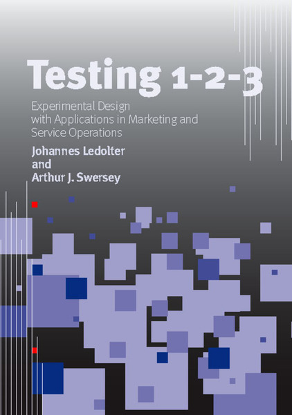 Cover of Testing 1 - 2 - 3 by Johannes Ledolter and Arthur J. Swersey